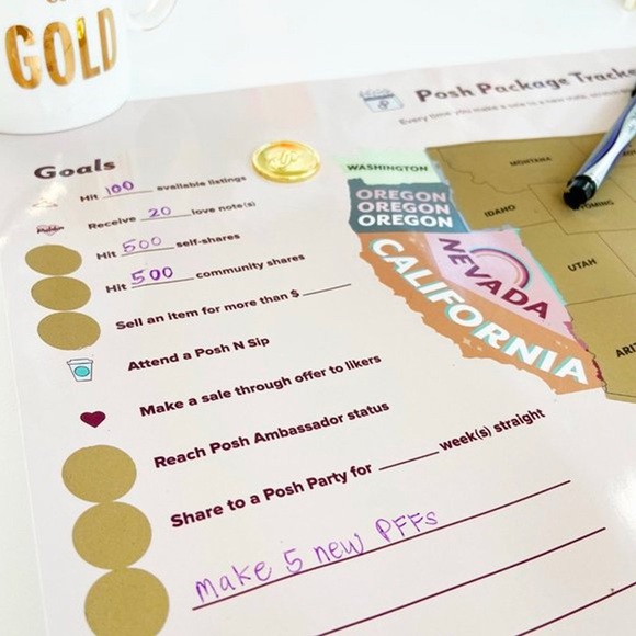 POSH PACKAGE TRACKER
Scratch-off Map - Picture 3 of 10